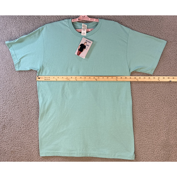 Gildan Hammer H000 Mens Unisex T Shirt Large Mint Green - Picture 4 of 10